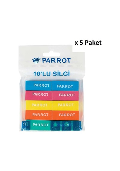 Parrot Silgi 10'lu Blister X 5 Paket