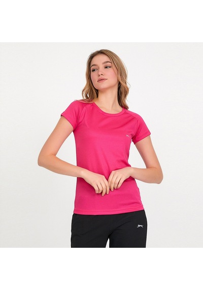 Slazenger RELAX IN Kadın Slim Fit Fuşya Tişört
