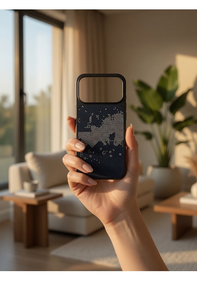 İphone 17/18 Promax Ortak Uyumlu Karbon Fiber Desenli Darbeye Dayanıklı Kılıf Çok Renkli3