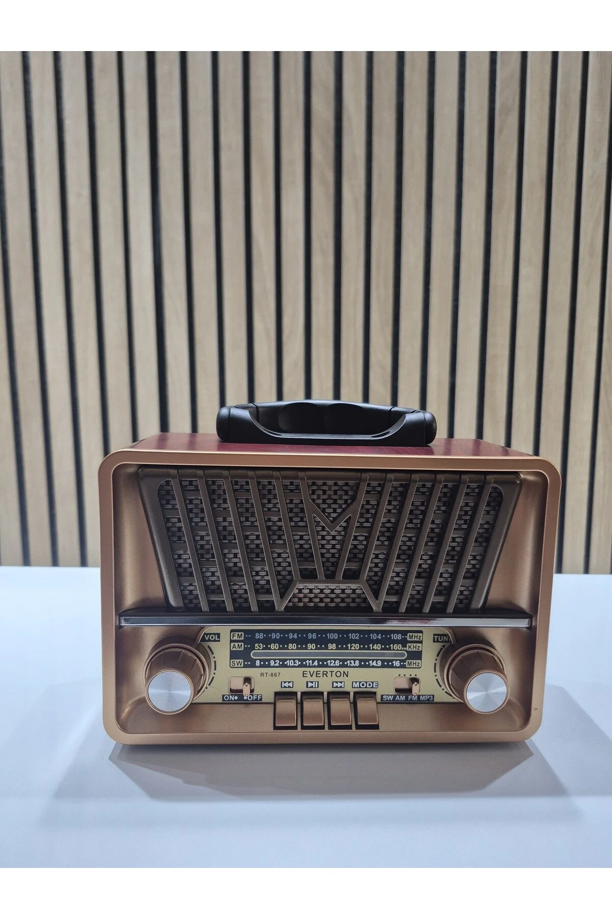 Rt-867 Modern Bluetooth Fm-usb-tf-aux Şarjlı Nostaljik Radyo