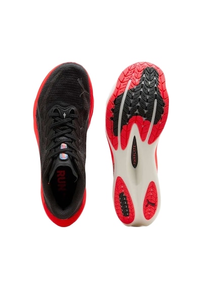 Puma Puma Deviate Nitro 4 Erkek Siyah Yol Koşusu Ayakkabısı Pbur