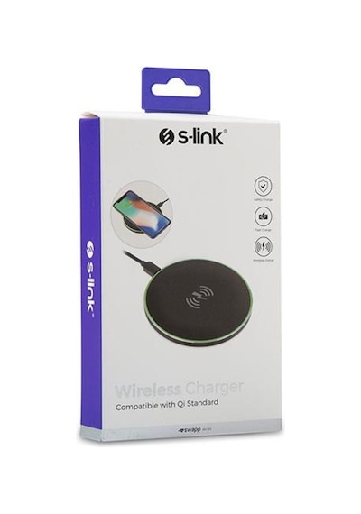S-Link Swapp Sw-Cwf50 Disk 10.8W / 5W 9V/1.67 Or 5V/2A Siyah Kabl
