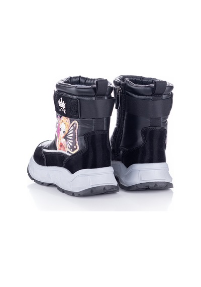 Kız Çocuk Kürklü Kar Botu 22673 Siyah