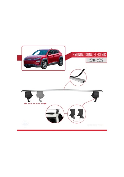 Hyundai Kona Electric 2018-2022 Arası İle Uyumlu Ace-4 Ara Atkı T