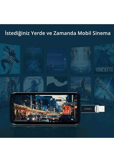 Usb 3.0 Type-c Dönüştürücü Adaptör, Beyaz