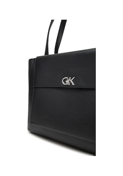 Calvin Klein Ck Re-lock Medıum Shopper Kadın Siyah Çanta Lv04f3223g-ub1 Siyah