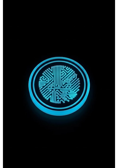 Pratikyus 7 Renkli Led Akıllı Bardak Altlığı Işıkları Usb Şarjlı, Sensörlü, Araba İçi Dekoratif Atmosf Diğer