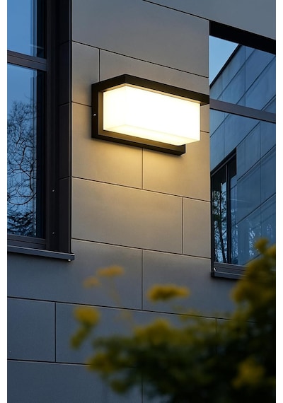 Ct-7084 Cunda 30w Duvar Apliği Modern Led Dış Aydınlatma 2350lm Günışığı 3200k Diğer