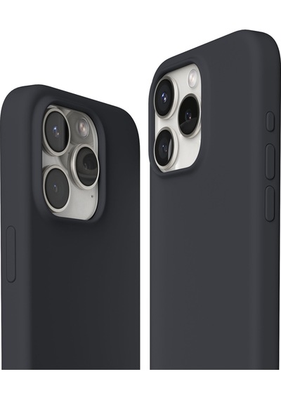 Vonmahlen Apple Uyumlu iPhone 15 Pro Max Magsafe Silikon Kılıf Lacivert