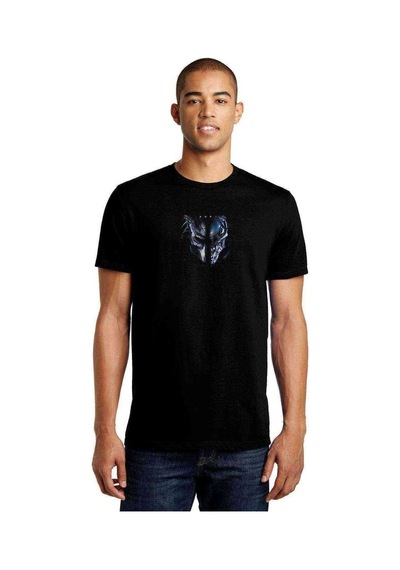 Avp Alien Vs Predator Metal Rock Baskılı Siyah Erkek Tshirt