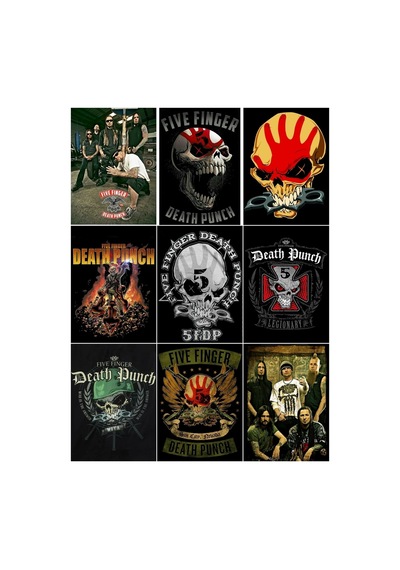 Metal Müzik Grupları - Five Finger Death Punch Çoklu Sticker Seti Diğer