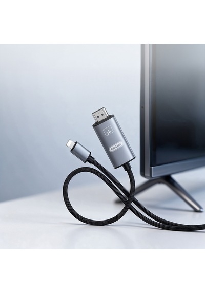 Go Des Gd-hm812s Hdtv Lightning To Hdmı Ses Ve Video Adaptörü Gri