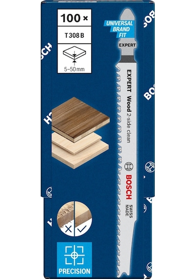 Bosch Expert T 308 B 100'lü Ahşap Dekupaj Testeresi 2608900553