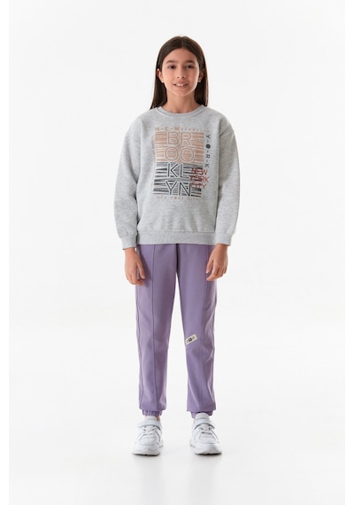 Beli Lastikli Çimalı Jogger Kız Çocuk Eşofman Altı 25mcck7813215073-mor Mor