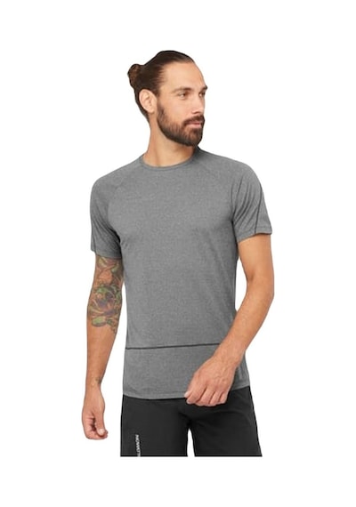 Salomon Lc2050500 Cross Run Ss Tee M Erkek Tişört 001