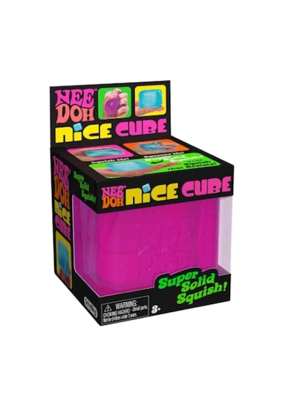Needoh Squishy Buz Küpü Pembe Stres Oyuncağı Squishy Sıkılabilir Duyusal Fidget Oyuncak