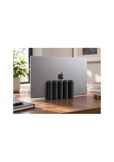 Dora Dekoratif Dikey Macbook Standı - Siyah