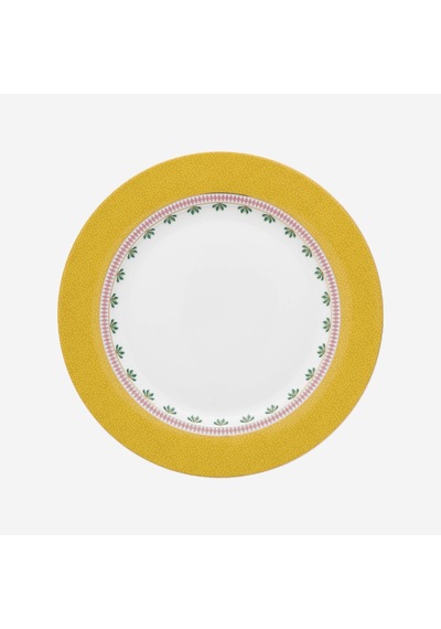 Sarı Porselen Yemek Tabağı 26,5 Cm