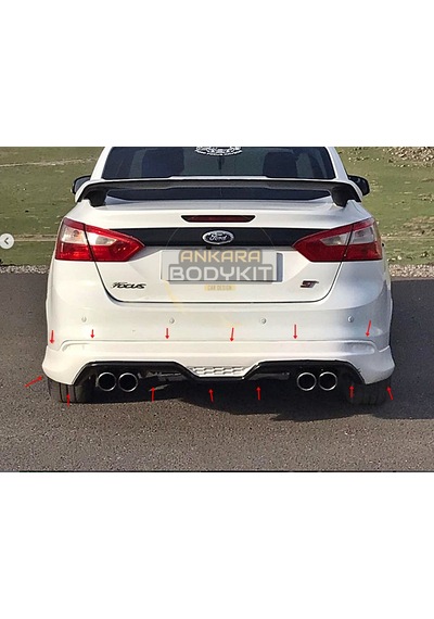 Focus 3 Sedan Arka Tampon Eki - Plastik Boyasız