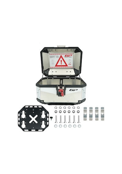 Gp Kompozit Base Universal 27 Lt Alüminyum Motosiklet Çantası Gri Diğer