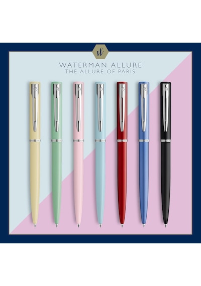 Waterman Allure Tükenmez Kalem / Pastel Bebe Mavisi / Orta İpucu / Mavi Mürekkep / Hediye Kutusu Genel
