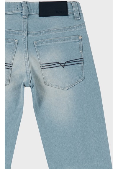 Hugo Boss Çocuk Kot Pantolon 24713/z25 Stone Buz Mavisi Buz Mavi