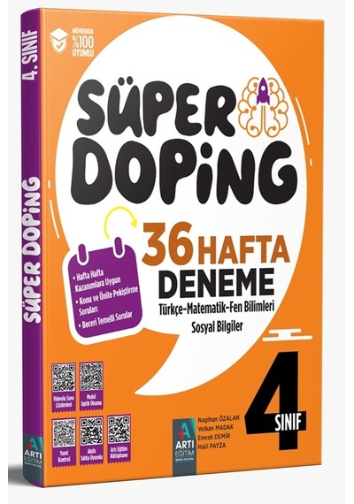 Artı Eğitim 2025 4. Sınıf Süper Doping 36 Hafta Deneme