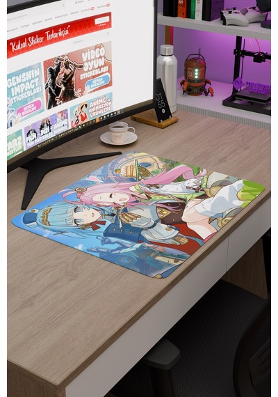 Aino Genshin Impact Anime Oyuncu V4 - 48x40 Xl Gaming Mouse Pad Fare Altlığı