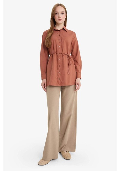 Defacto Keten Karışımlı Wide Leg Geniş Paça Flamlı Pantolon E7480ax25smbg404 Bej Defacto Keten Karışımlı Wide Leg Geniş Paça Flamlı Pantolon E7480ax25smbg404 Bej
