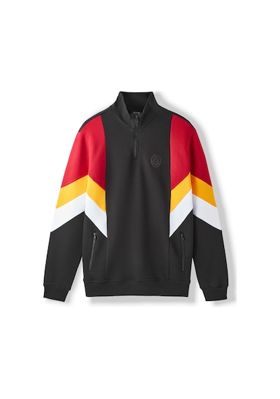 Gsstore Galatasaray Erkek Yarım Zip Hoodie E252116 Siyah