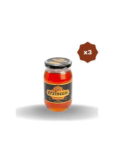 Erzincan Süzme Çiçek Balı 225 Gr - 3 Adet