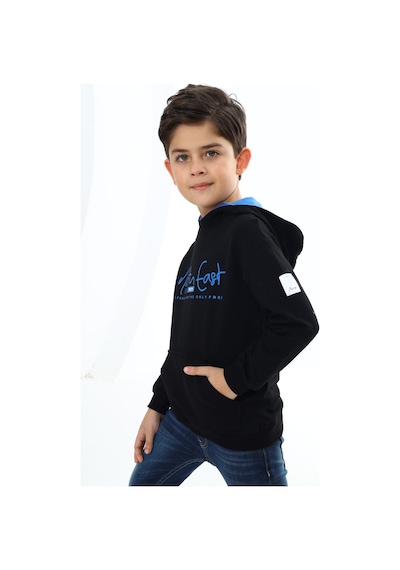 Toontoy Kids Toontoy Erkek Çocuk Relax Fit Kapüşonlu Cepli Hafif Düşük Omuz Baskılı Sweatshirt - 2 İplik Siyah Toontoy Kids Toontoy Erkek Çocuk Relax Fit Kapüşonlu Cepli Hafif Düşük Omuz Baskılı Sweatshirt - 2 İplik Siyah