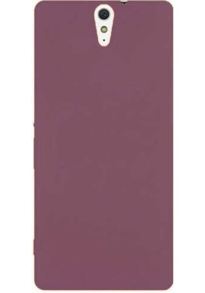 Sony Xperia C5 Kılıf Tchs Premier Silikon Kapak - Mürdüm Mürdüm