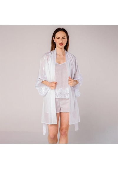 Miespiga Pearl Vual Dantelli Detaylı Şortlu Kadın Pijama Takımı