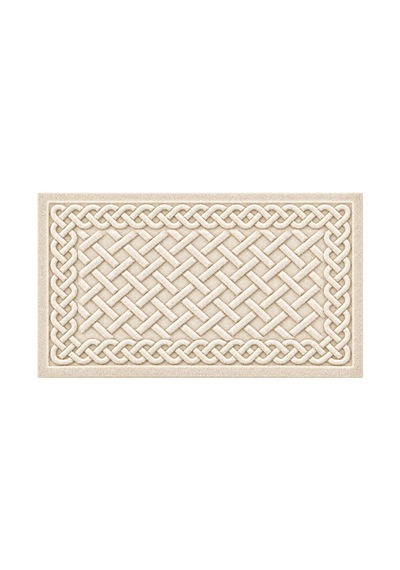 Dijital Baskılı Kabartma Görünümlü Modern Kaydırmaz Taban Banyo Lavabo Paspası 60x100 Krem - 931535136 Krem