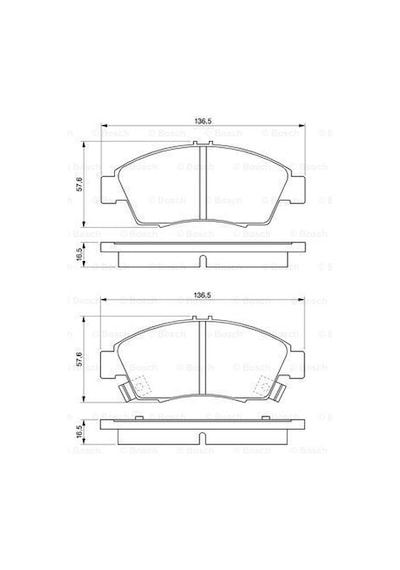 Honda Civic 6 Ön Fren Balatası 1.6 Vtec / 1.6 Ies 1996-2001 Bosch