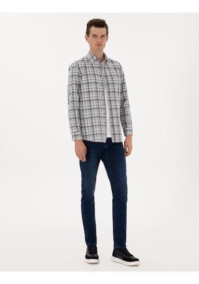 Pierre Cardin Erkek Lacivert Gömlek Desenli 50316754-vr033 Lacivert