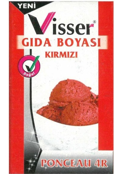 Visser Toz Gıda Boyası 9 Gram - Kırmızı