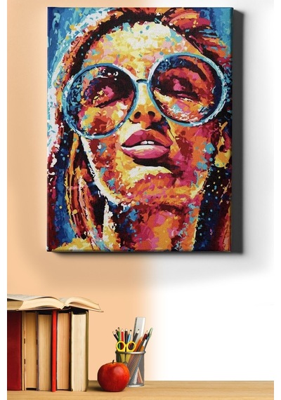 Webstyle Aslının Dünyası Sayılarla Boyama Seti Kasnaklı 40x50 Cm