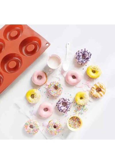 Çikolata Kalıbı - Silikon - Donut Çok Renkli