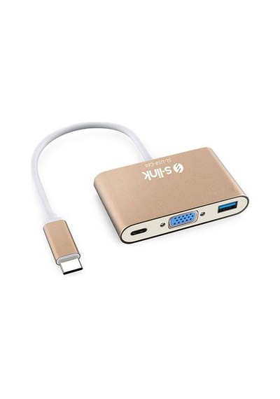 S Link Sl Usb C66 Type C To Vga Usb3.0 Pd Kablo