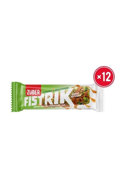 Fıstrık Antep Fıstıklı Kuruyemiş Bar 23g X 12 Adet