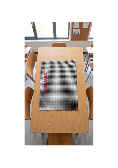 Kişiye Özel İsim Nakışlı Beslenme Örtüsü 45x35 Cm Leke Tutmaz Kumaş - 907534929