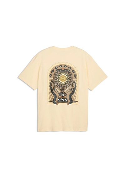 Puma Graphıc Sun Relaxed Tee Erkek Günlük Tişört 63675988 Krem