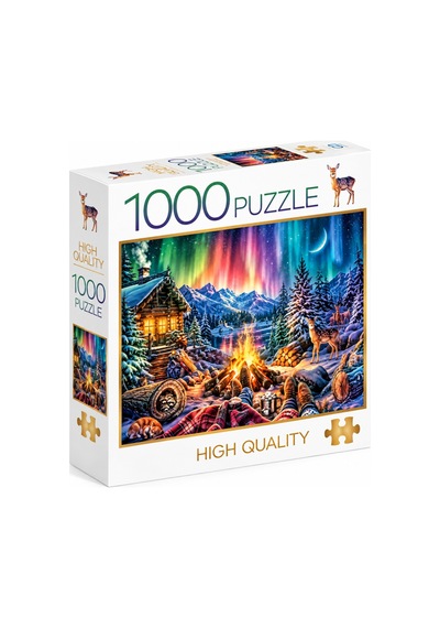 1000 Parça Kuzey Işıkları Puzzle 48 X 68 Cm Yüksek Baskı Kaliteli Eğlenceli Ve Eğitici Puzzle