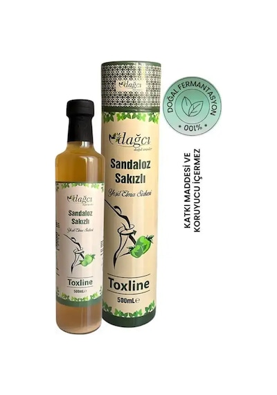 Toxline Sandaloz Sakızlı Yeşil Elma Sirkesi 500 Ml Doğal Ve Desteği, Dostu Formül