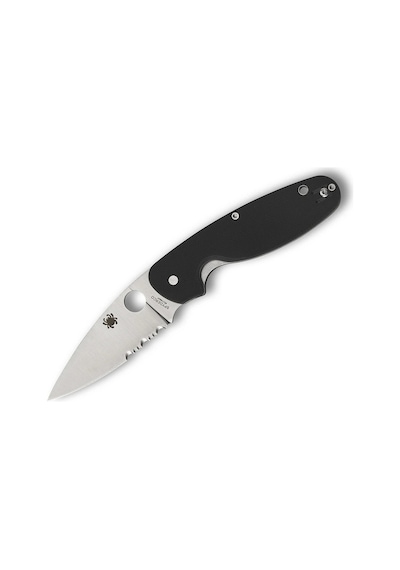 Spyderco Emphasis Black G-10 Combinationedge Kamp Çakı Siyah