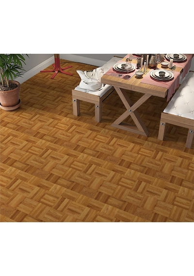 Yer Kaplama Zemin Kaplama Folyosu 65x130 Cm Wooden Parquet