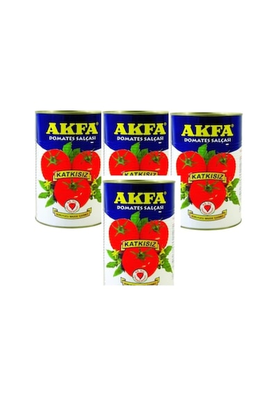 Akfa Domates Salçası Teneke 4 x 4300 G