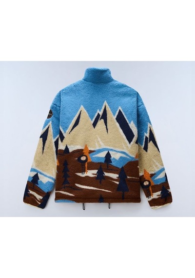 Napapijri T-fleece Fz Erkek Outdoor Polar Ceket Np0a8ao4fxc1 Çok Renkli
